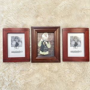 NIB - Set of 3 Wood Picture Frames